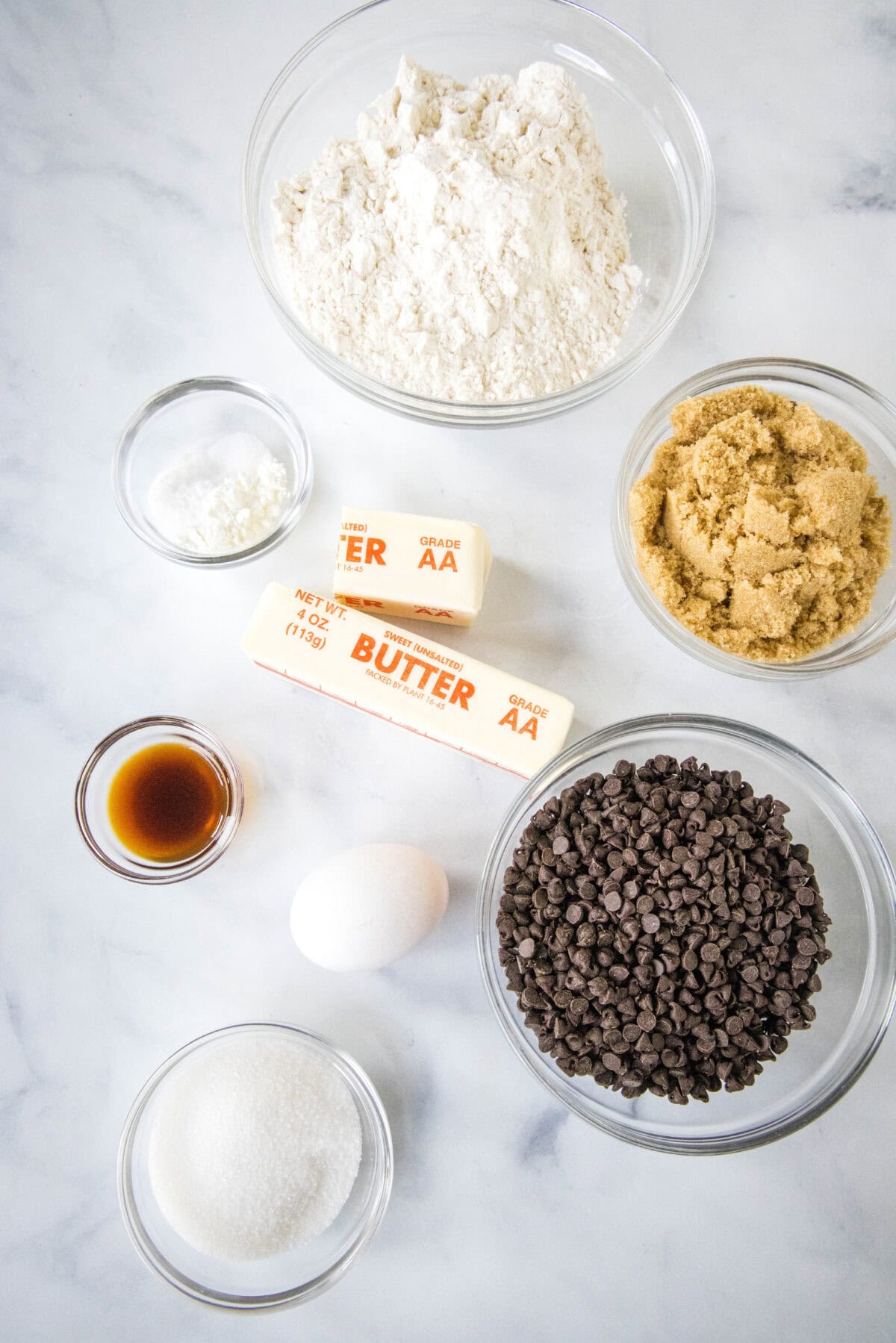 chocolate chip cookie ingredients