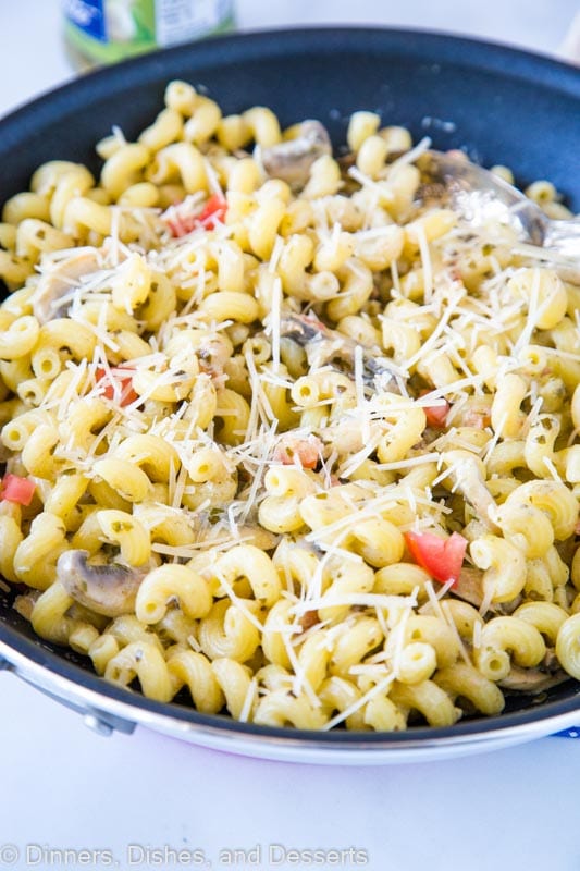 Pesto Cavatappi just like at Noodles & Company