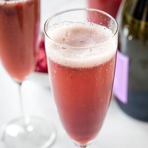 close up pomegranate mimosa