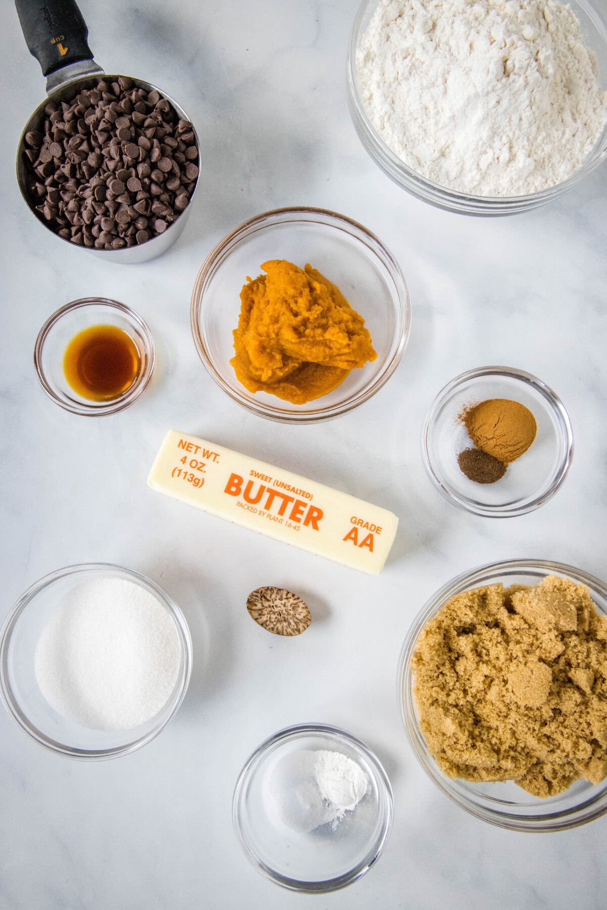 pumpkin chocolate chip cookies ingredients