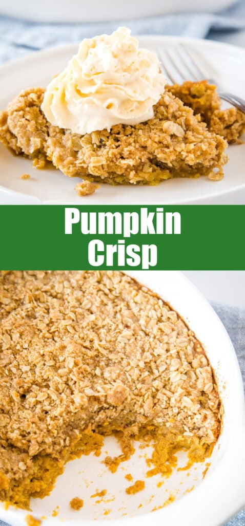 close up pumpkin crisp for pinterest