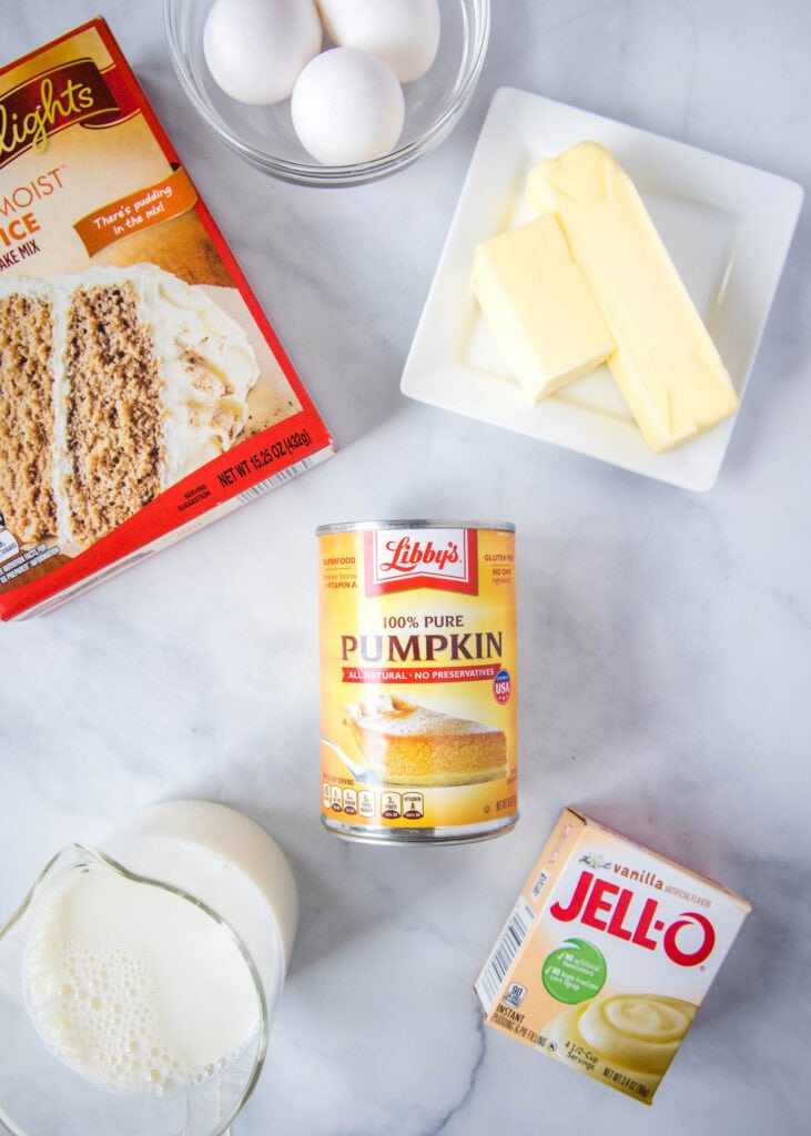 pumpkin dump cake ingredients