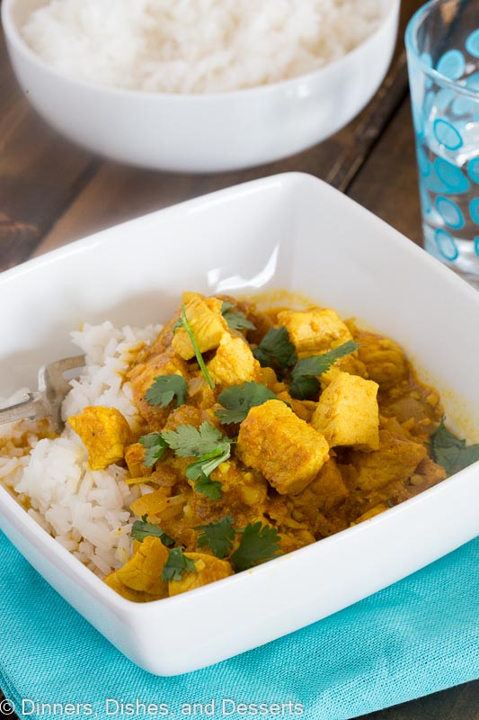 Chicken Curry Recipe - an easy Indian chicken curry you can make in minutes, even on your busiest night!