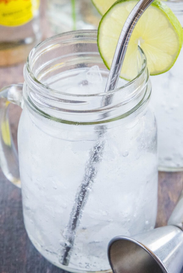 close up ranch water drink