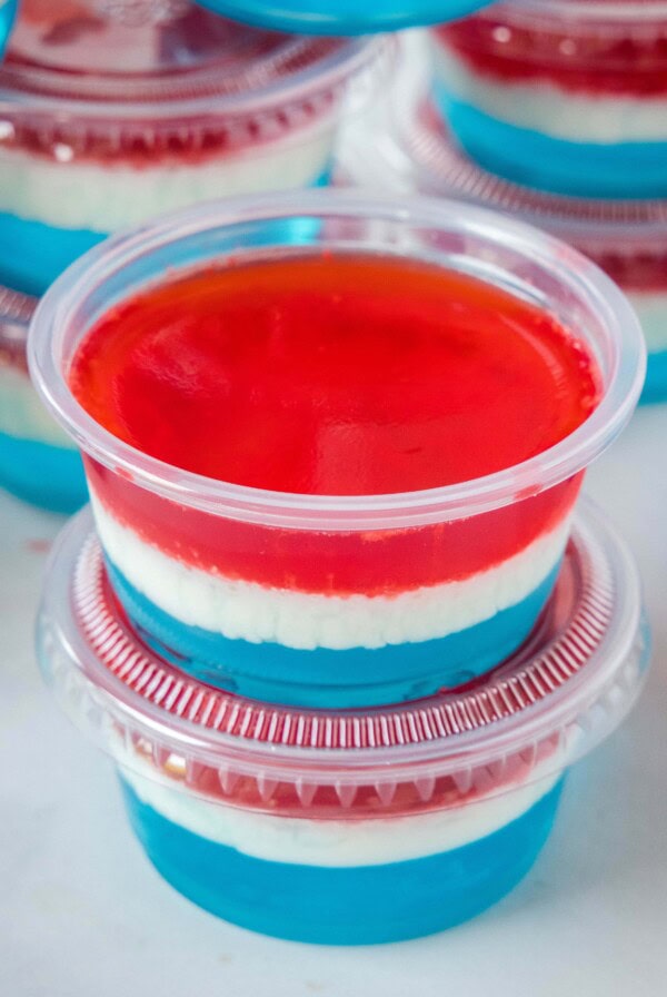 sloe up 4th of july jello shots