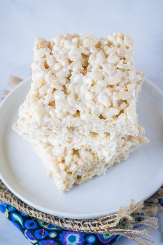 stacked rice krispie treats