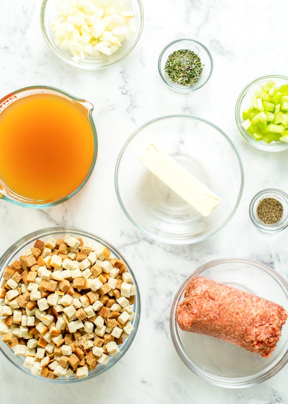 ingredients for stuffing