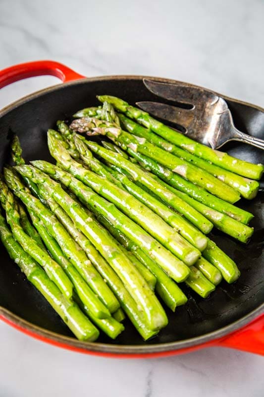 Sauteed asparagus is ready in minutes, so it makes the perfect side dish for busy weeknights.
