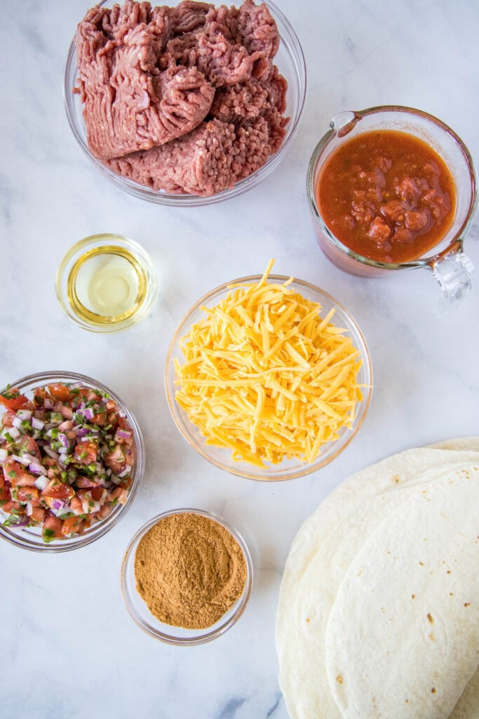 sheet taco ingredients