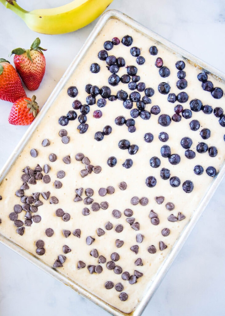 pancakes inpan ready for the oven