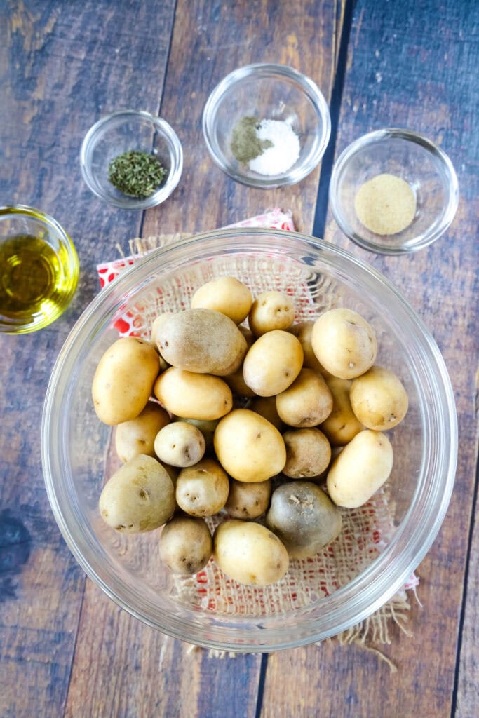 ingredients for smoked potatoes