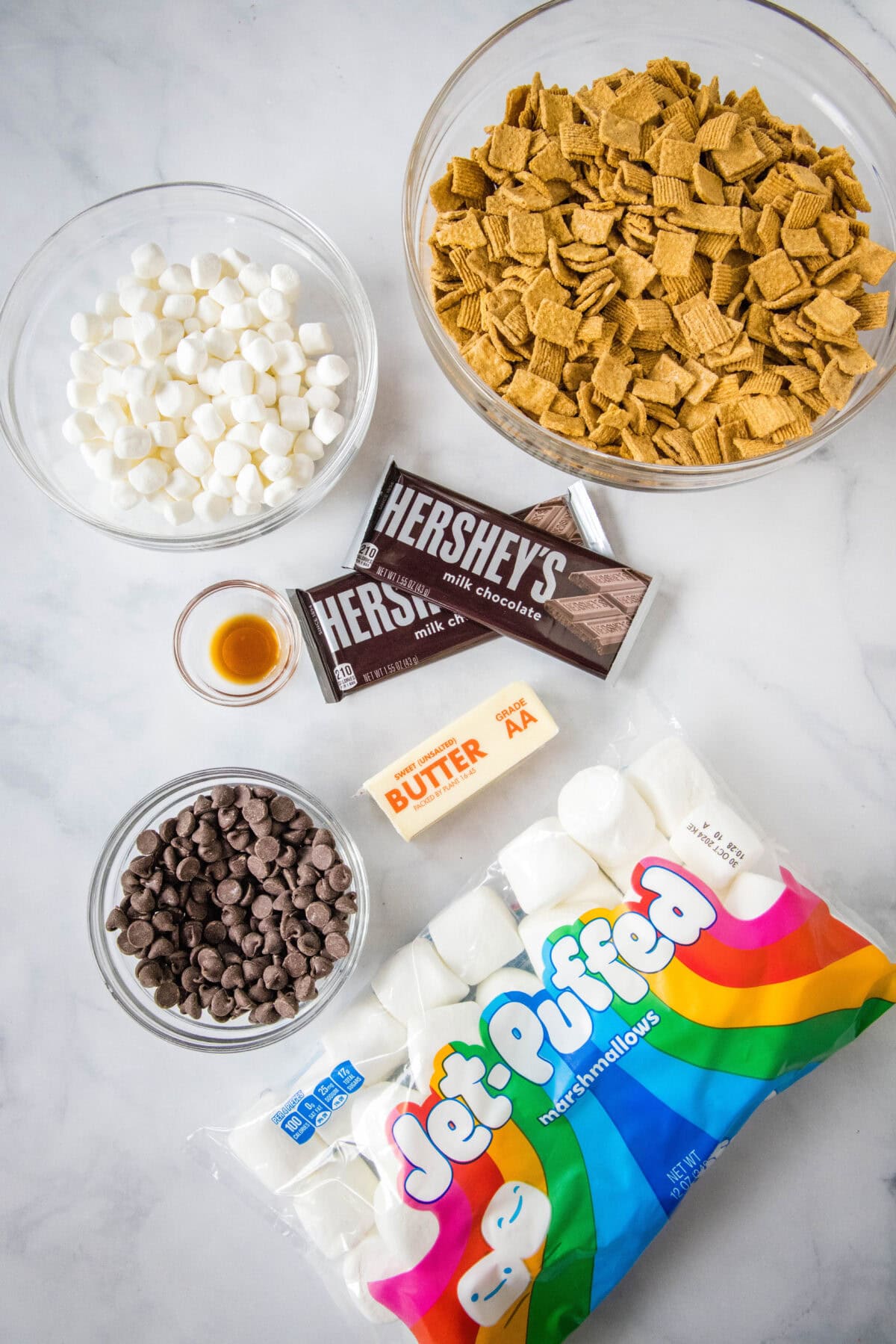 s'mores krispie treats ingredients