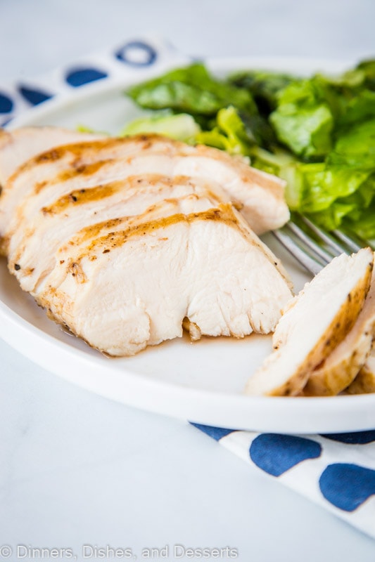 Super tender and juicy sliced sous vide chicken