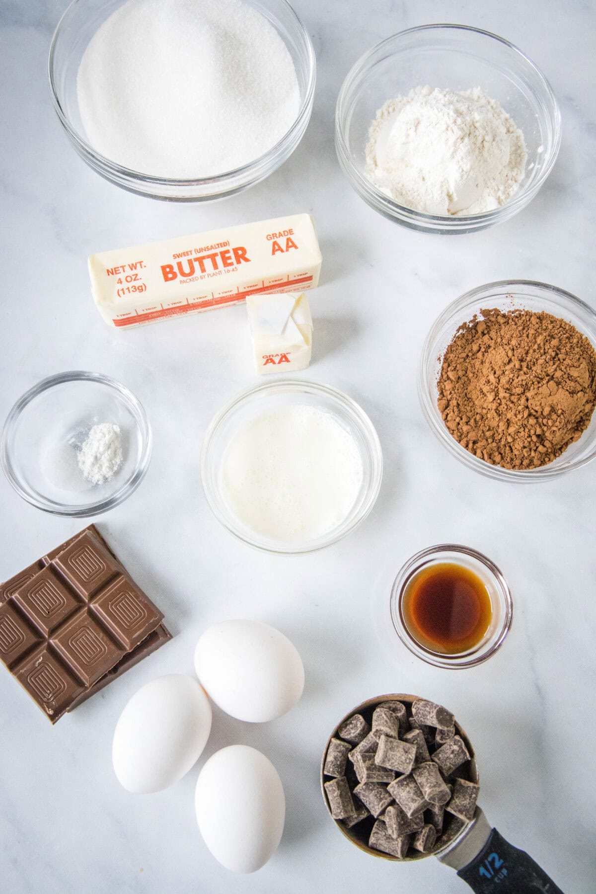 chocolate chunk brownie ingredients
