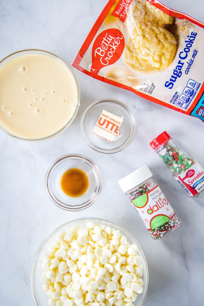 sugar cookie fudge ingredients