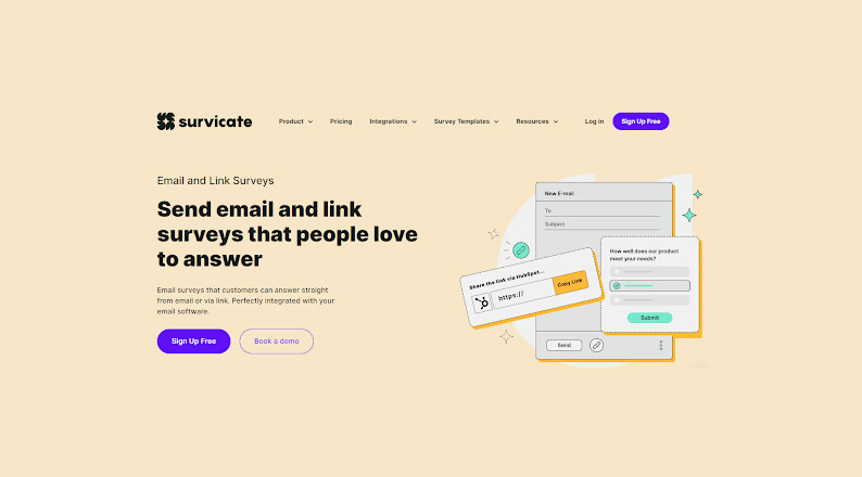 Survicate Email and Links Surveys 