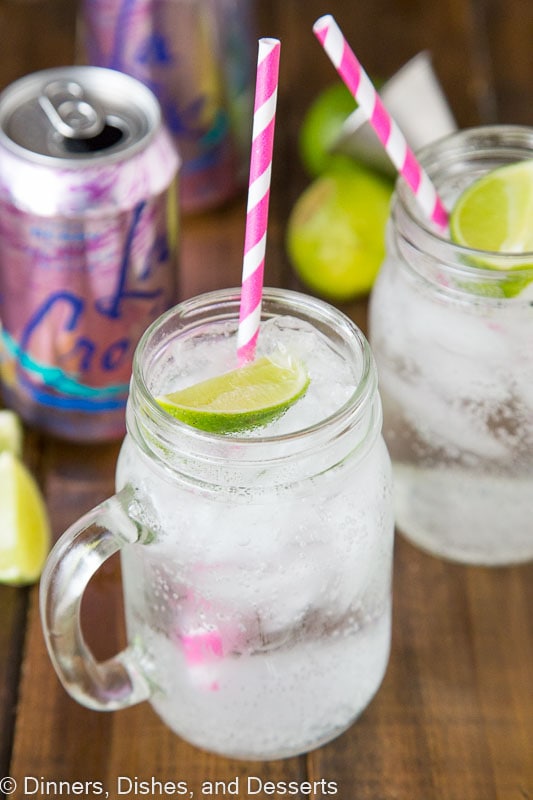 Vodka and Soda with Berry La Croix