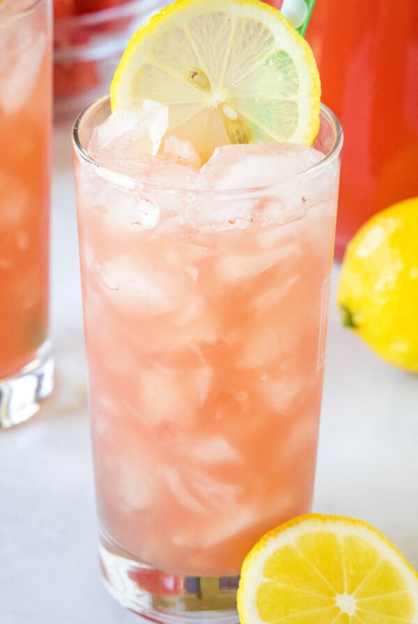 cropped close up watermelon lemonade