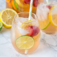 White Sangria Recipe - An easy white wine sangria that is crisp, refreshing, and delicious. Great for entertaining or just because! 