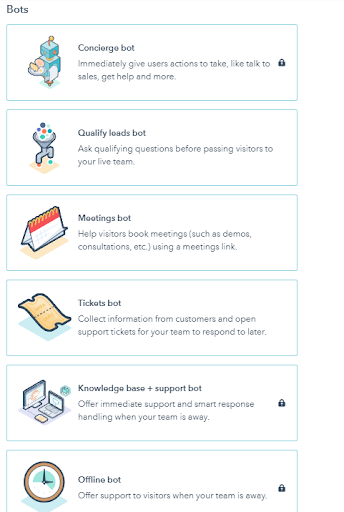 Choose a chatbot depending on your requirements