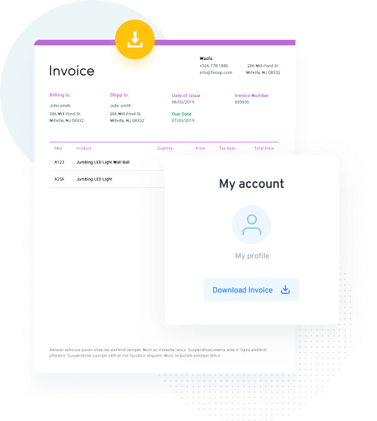 WooCommerce PDF Invoices and Packing Slips - Customers can access PDF invoices from the My Account Page