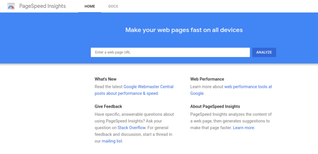 page-speed-insights